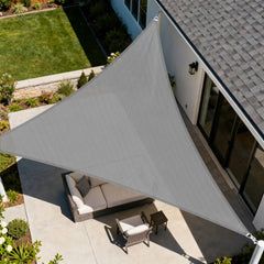 Windscreen4less front view of right triangle sail showing coverage and clean lines