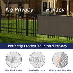 Windscreen4less mounted on chainlink fence providing instant privacy