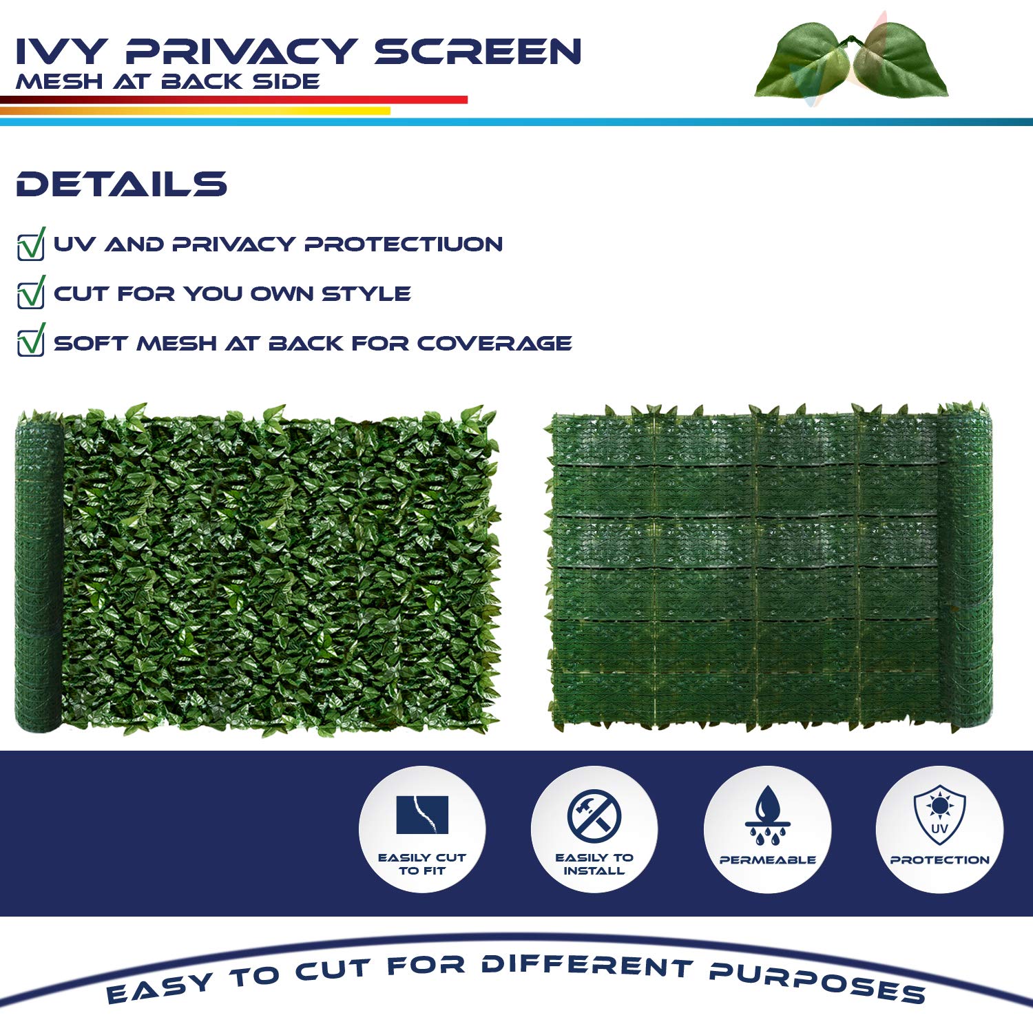 Windscreen4less installed on wood fence delivering immediate backyard screening