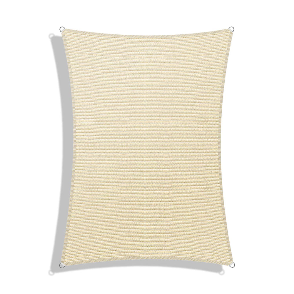Windscreen4less folded and packaged sail ready for storage or seasonal installation convenience