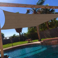 Windscreen4less front view of rectangle shade showing full coverage and style