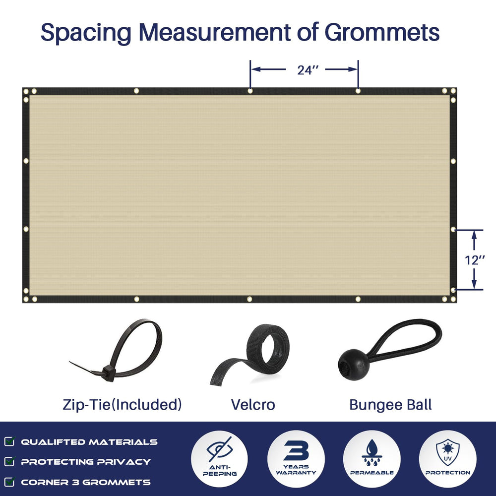 windscreen4less next to measuring tape showing 6x25 size for accurate planning