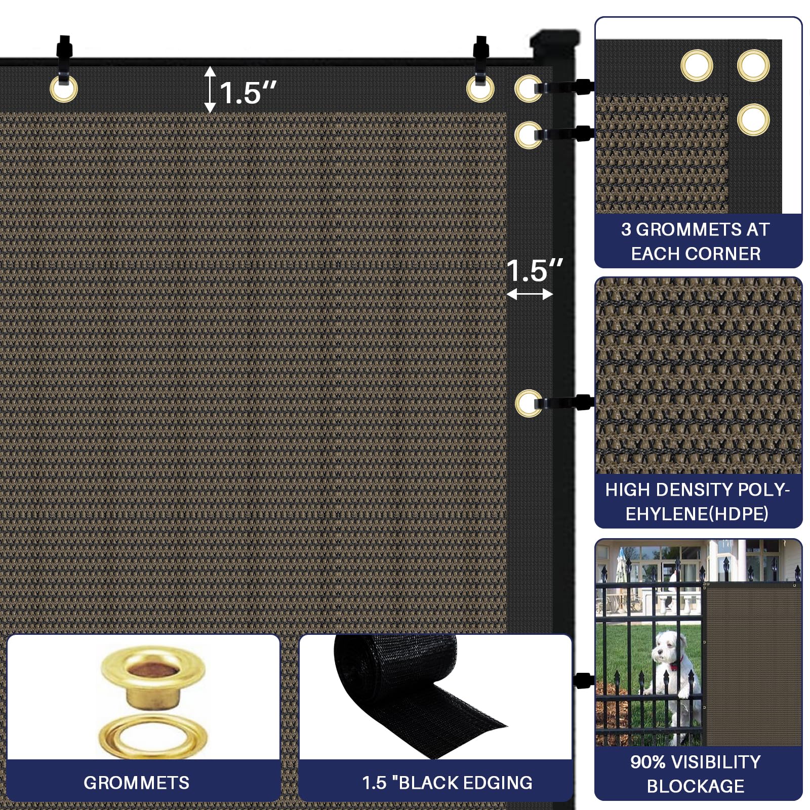 Windscreen4less included zip ties displayed for fast, hassle-free installation