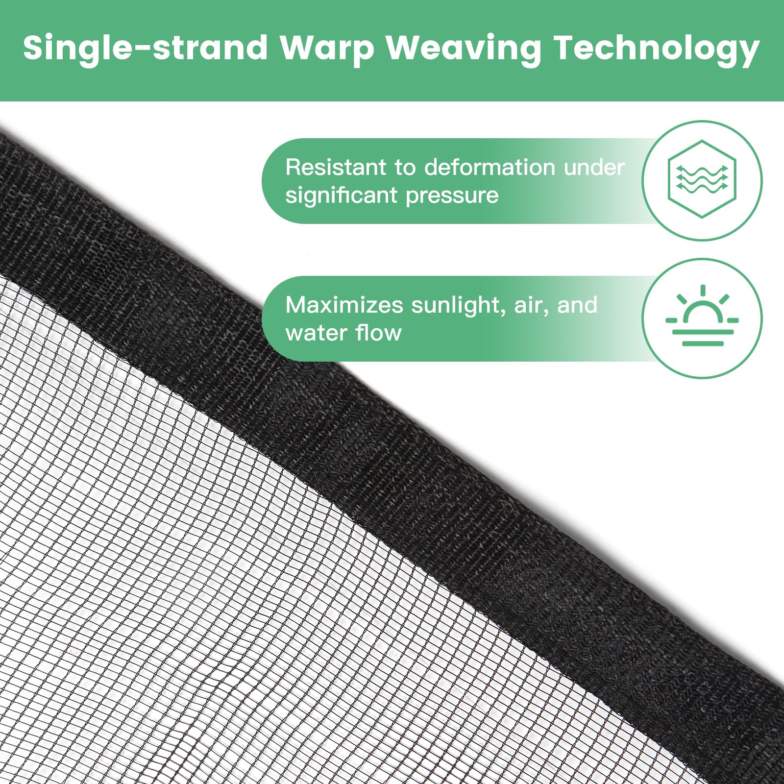 WindscreenSupplyCo close-up of HDPE mesh showing tear resistance benefit