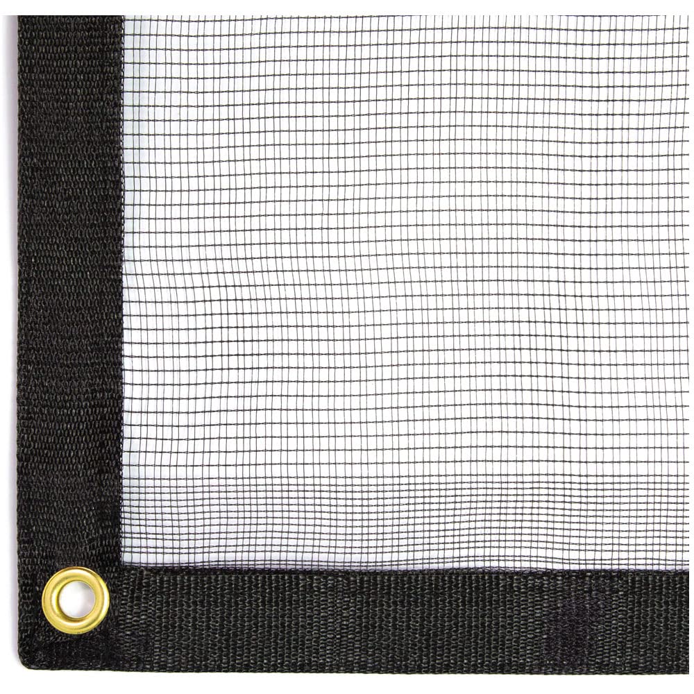 WindscreenSupplyCo front view of 10x10 protection netting showing full coverage benefit