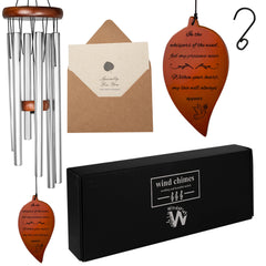 Windsplay front view showing complete memorial chime and neat presentation benefit