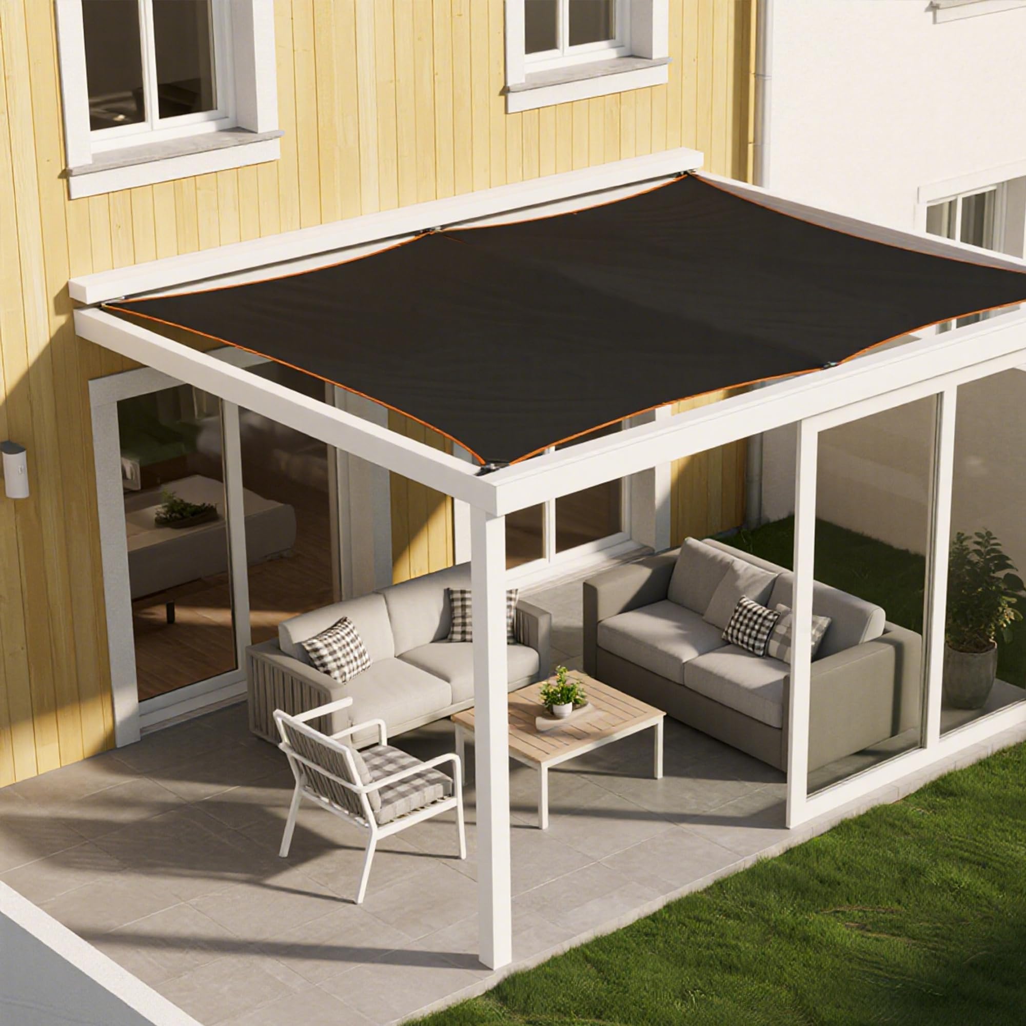 winemana covering vegetable beds protecting plants from harsh midday sun