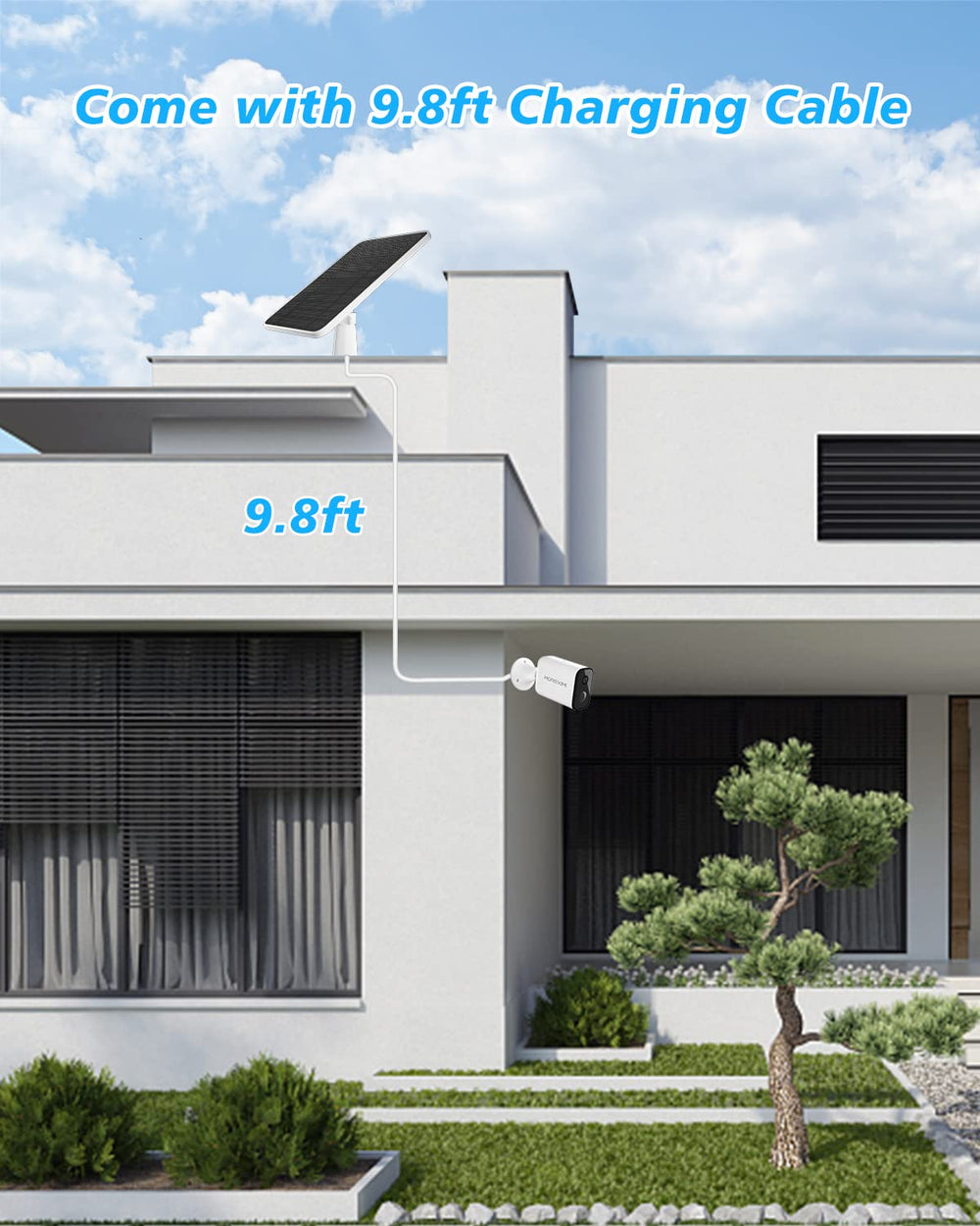 WININMETA adjustable 360° bracket showing flexible sun alignment benefit