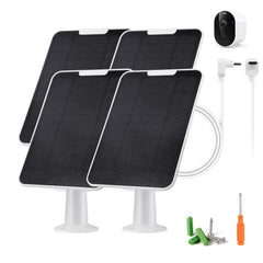 WININMETA front view of solar panel for Arlo Pro 6, ensures steady camera power