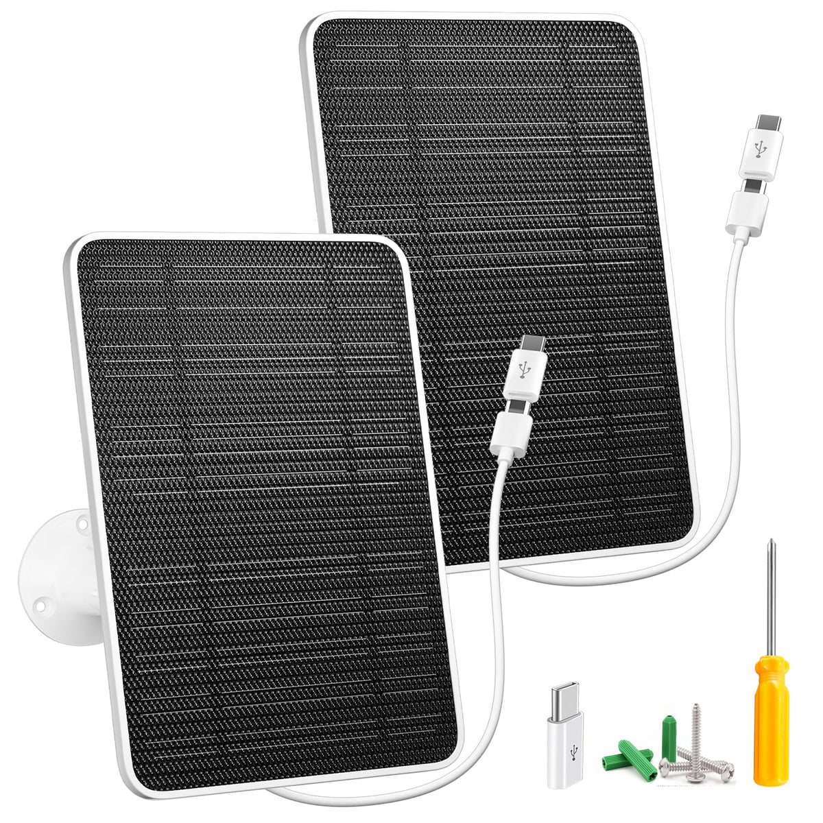 WININMETA front view of solar panel showing compact design and durable frame for reliable charging