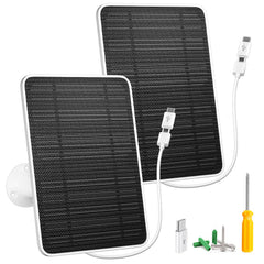 WININMETA front view of solar panel showing compact design and durable frame for reliable charging