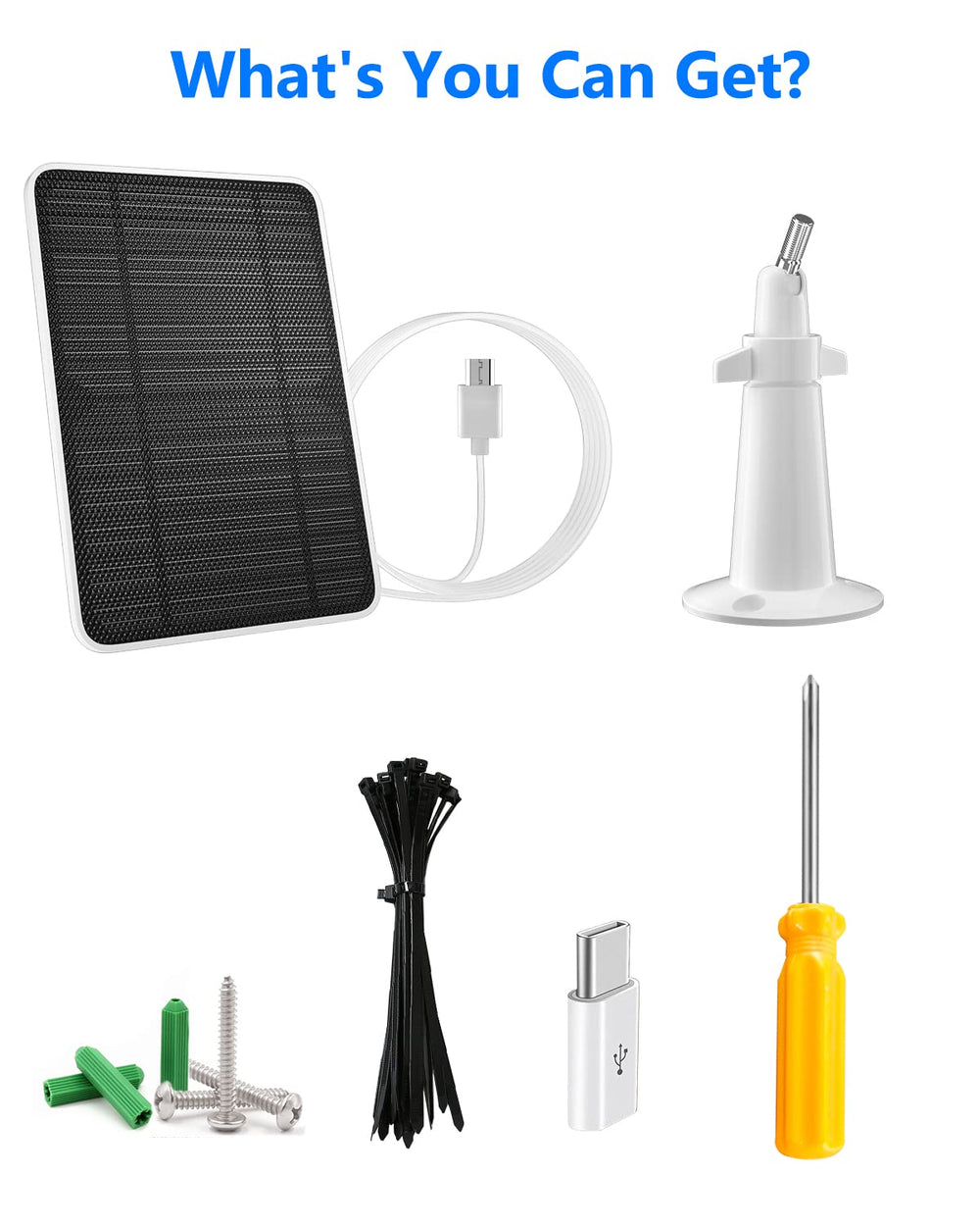 WININMETA solar panel powering outdoor security camera in yard showing continuous surveillance benefit