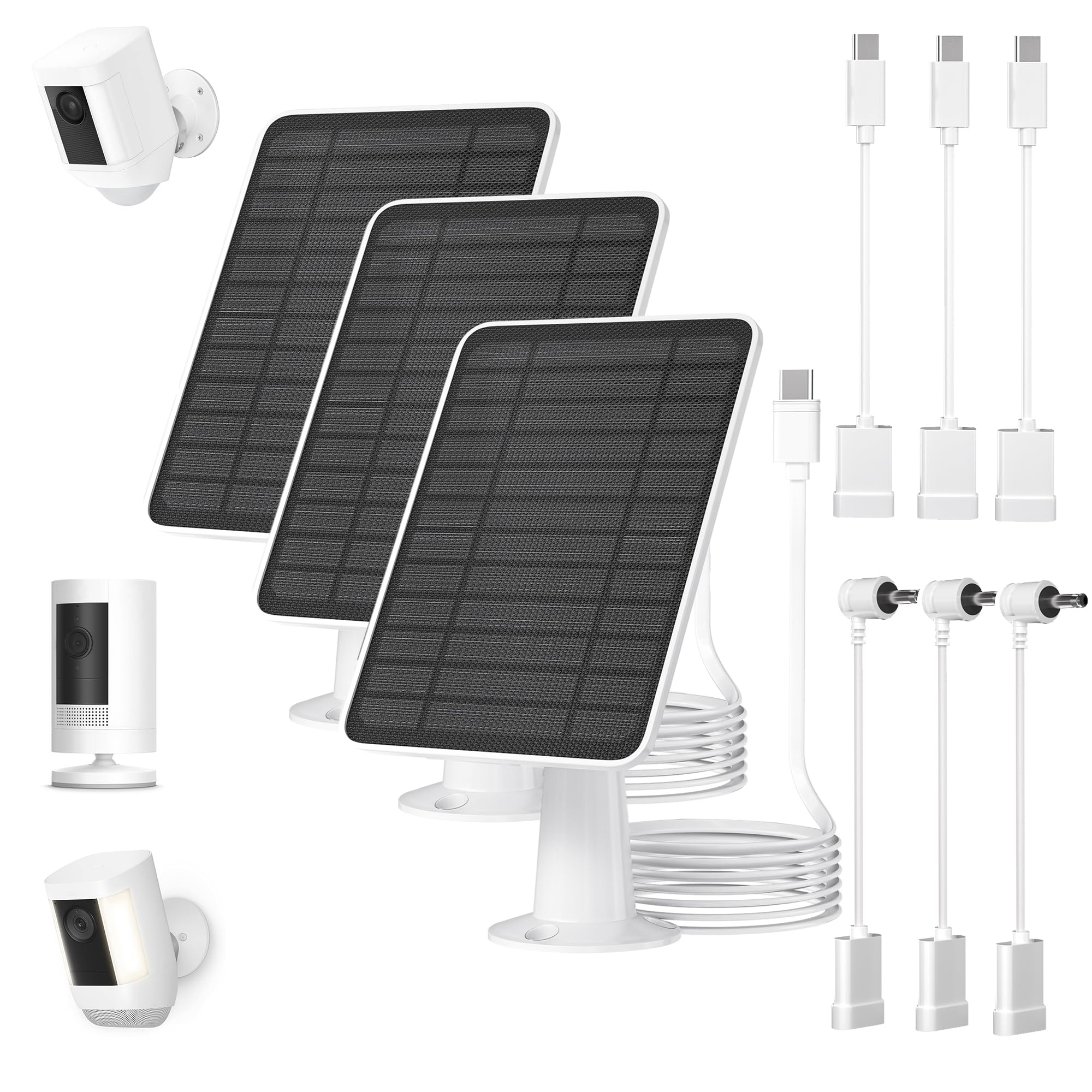 WININMETA front view of 5W solar panel showing compact design and weatherproof frame