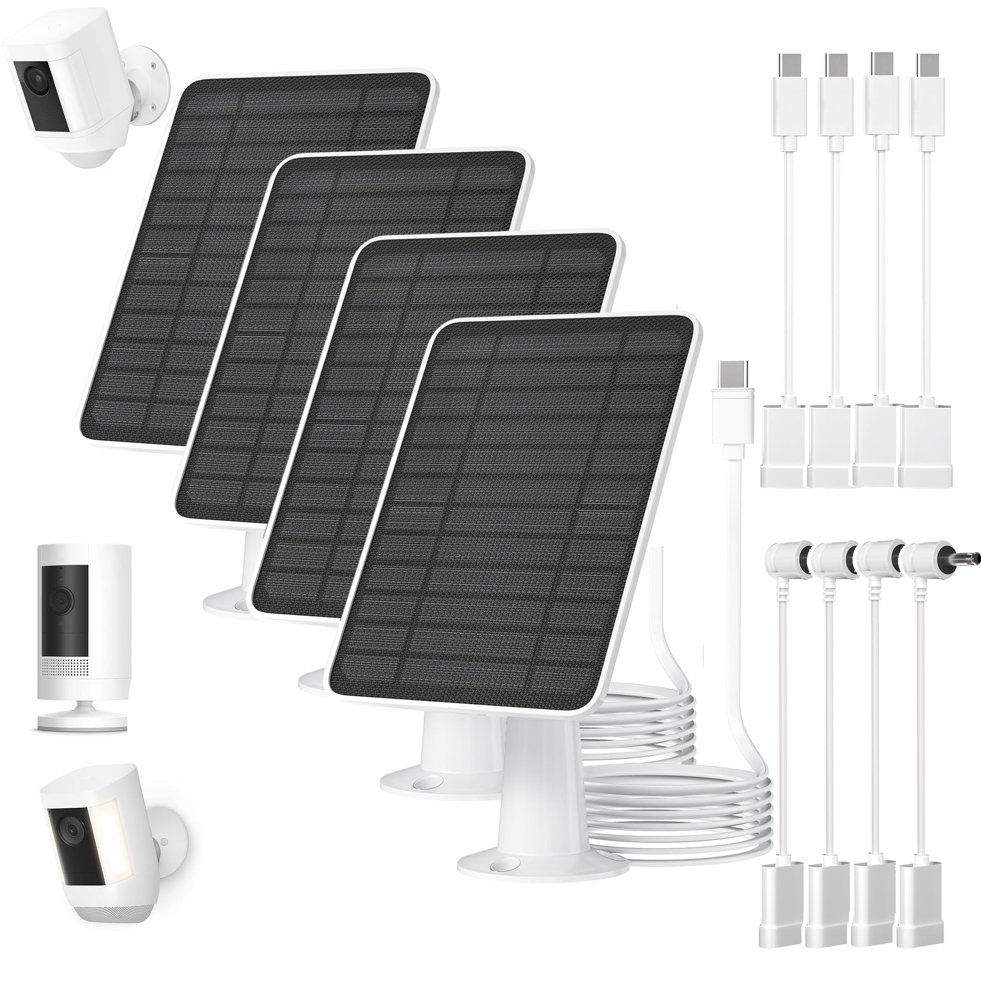 WININMETA front view of solar panel showing weatherproof frame and surface, ensures reliable outdoor charging
