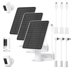 WININMETA front view of 5W solar panel showing compact design and weatherproof frame