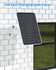WININMETA solar panel mounted on adjustable bracket demonstrating flexible aiming