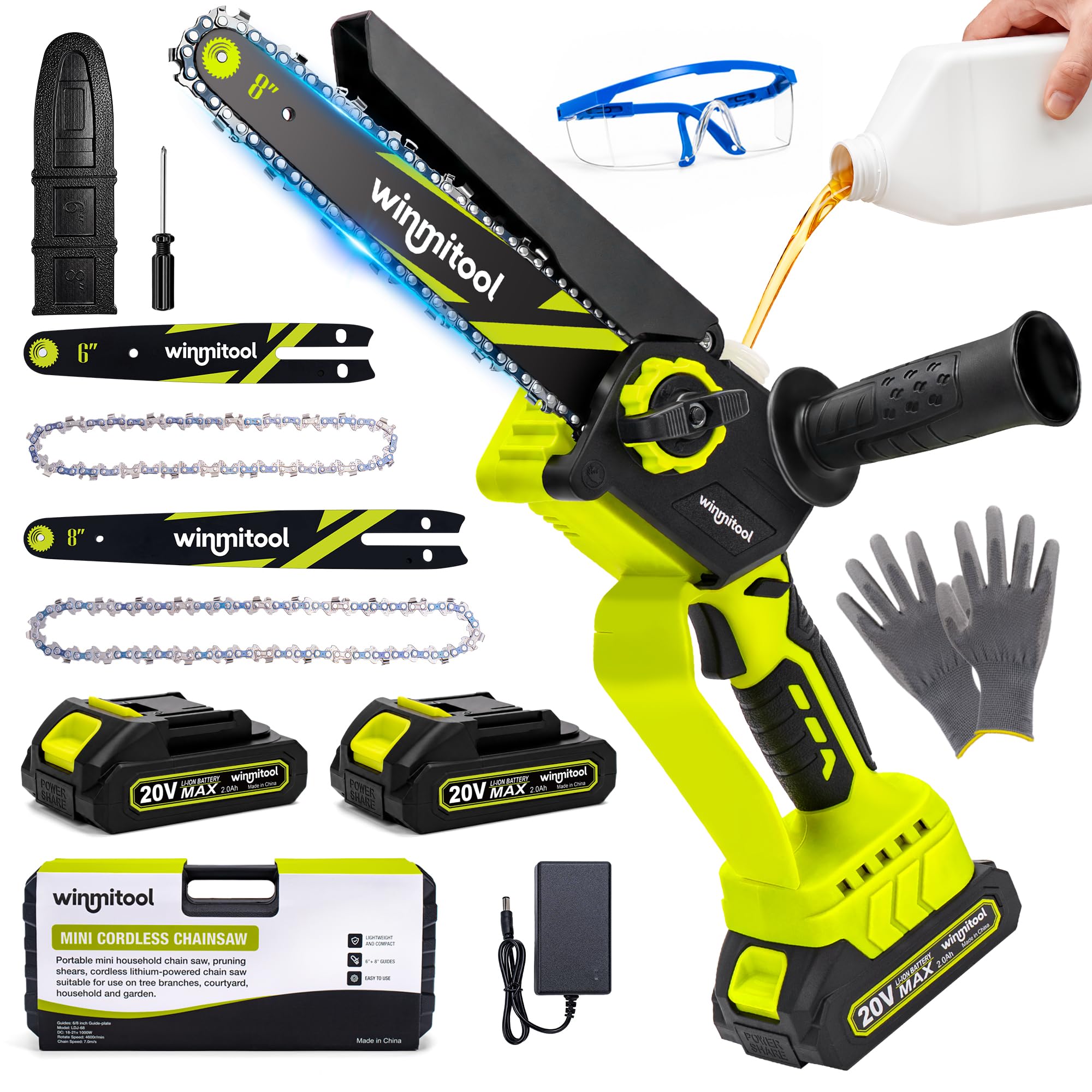 winmitool front view showing compact saw and ergonomic grip for easy handling