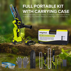 winmitool held in one hand to highlight lightweight portability and control