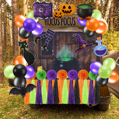 WinnerWhy balloon cluster and banner attached to SUV hatch offering bright festive height advantage