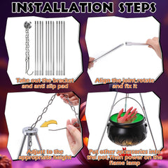 WinnerWhy plastic cauldron interior with props showing realistic staging potential