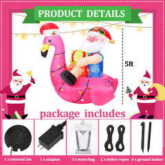 WinnerWhy close-up of flamingo and Santa texture highlighting durable polyester and bright colors
