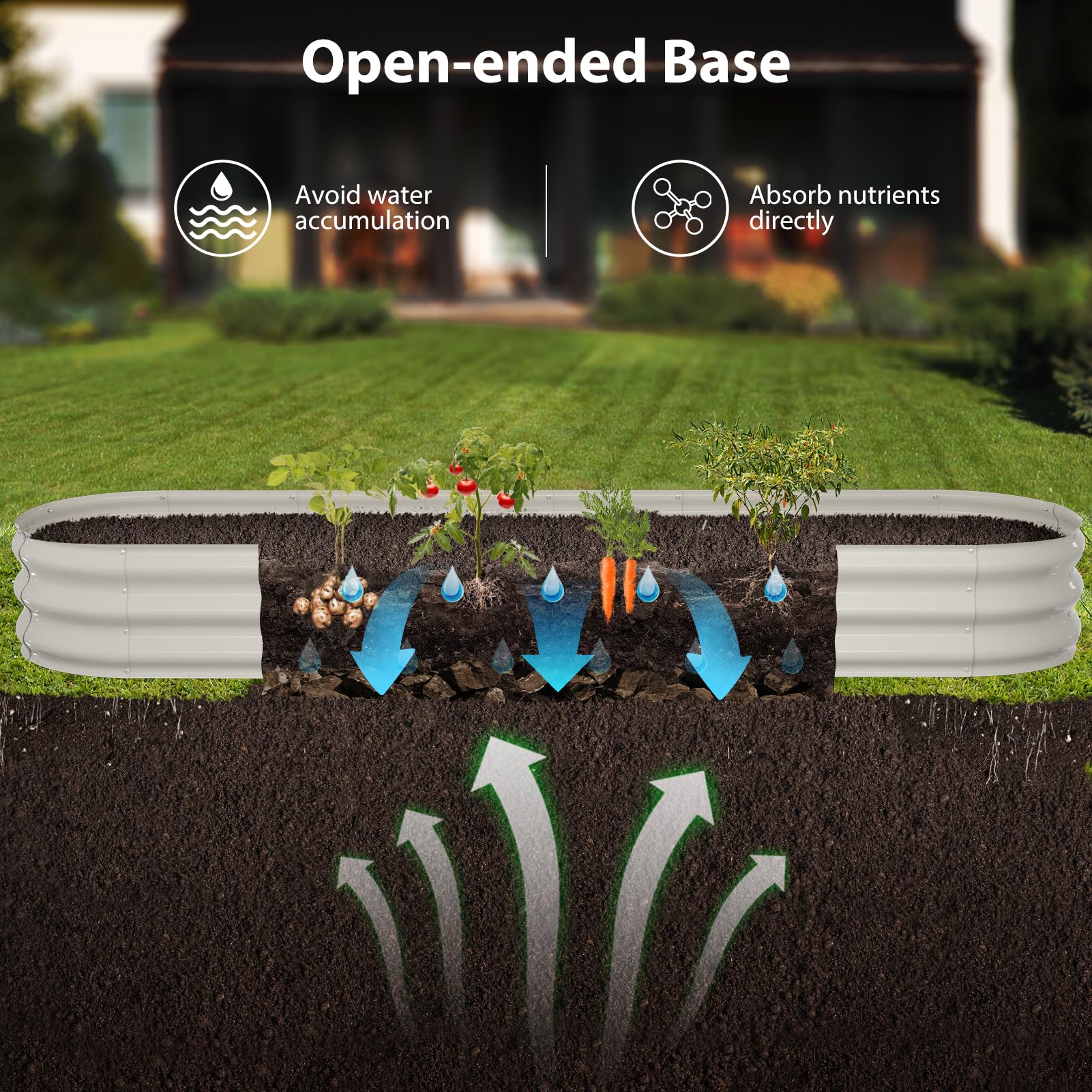 Winpull assembled in garden lifestyle view showing quick setup and attractive placement