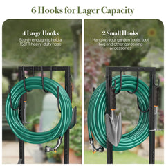 Winpull assembled in a yard showing easy-access hose organization benefit