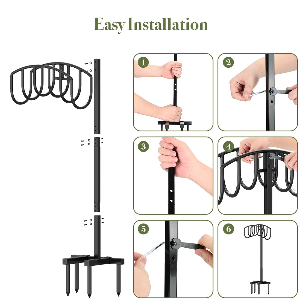 Winpull estética negra que combina con el mobiliario de jardín
