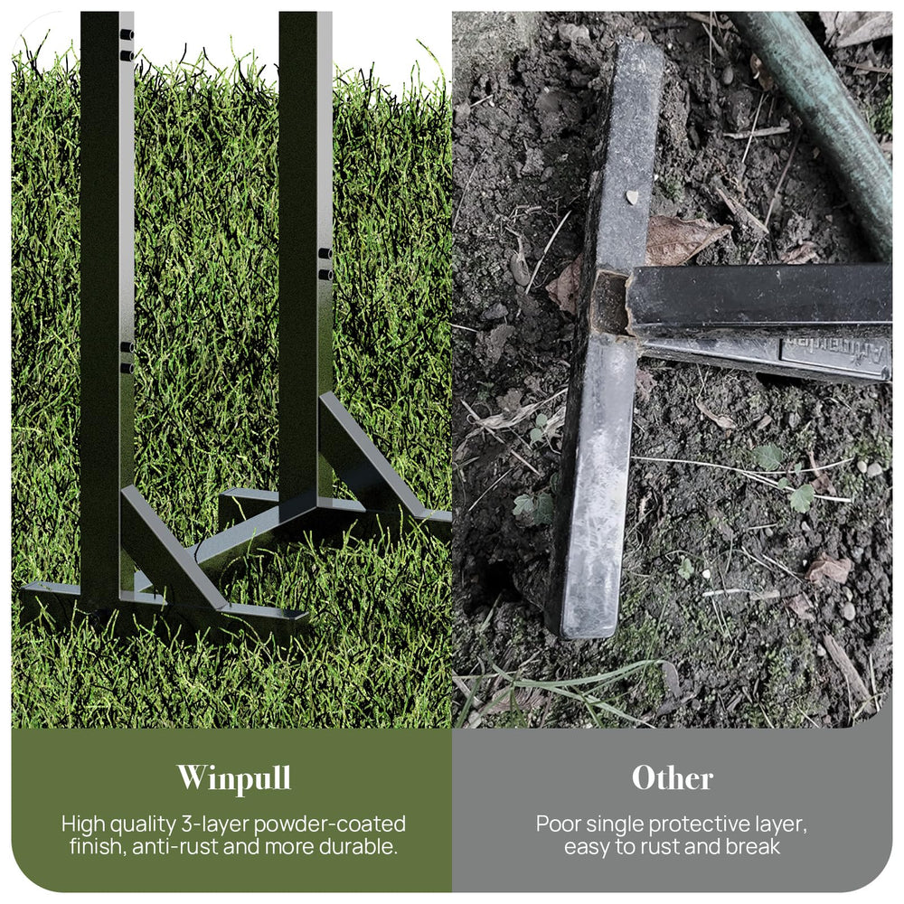 Winpull with hanging garden tools illustrating convenient accessory storage benefit