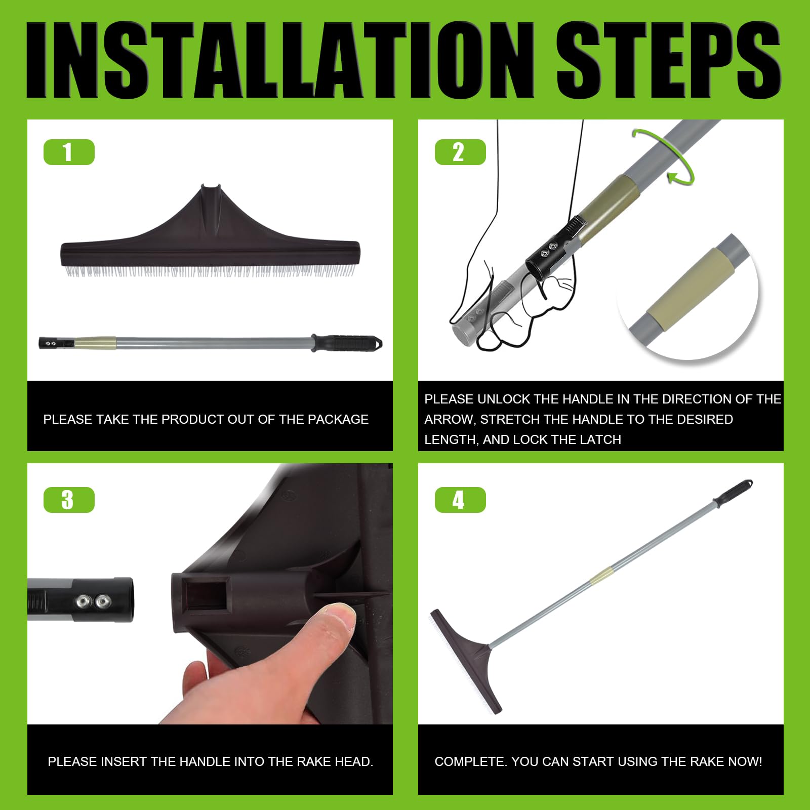 WINSLOW & ROSS rake being used on synthetic grass removing leaves and pet hair