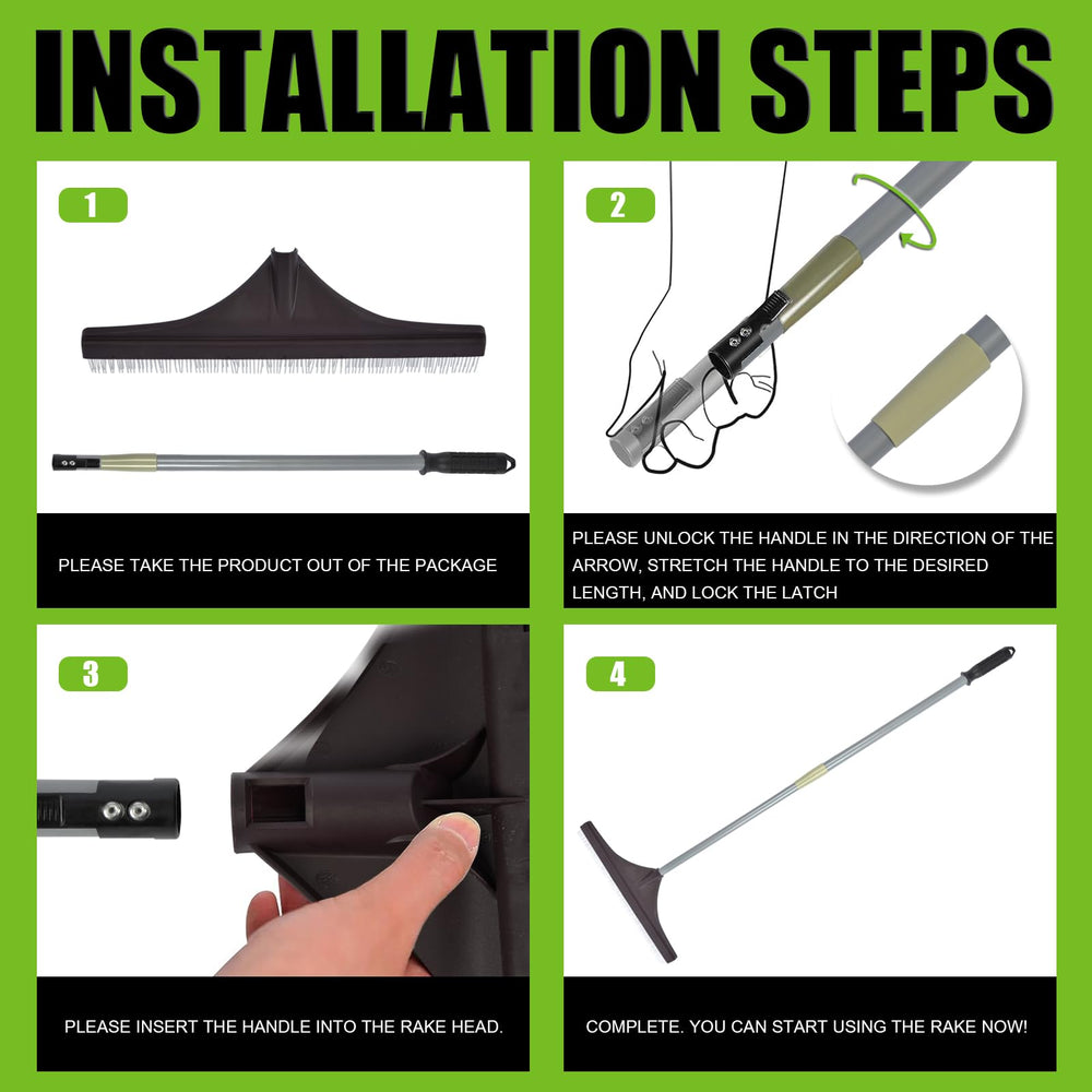 WINSLOW & ROSS rake being used on synthetic grass removing leaves and pet hair