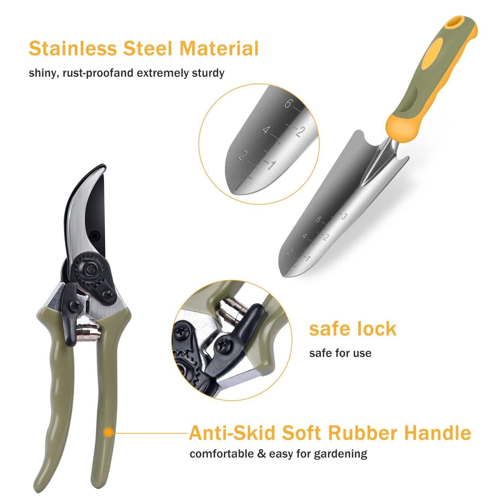 WisaKey ergonomic handle grip texture for comfortable non-slip control