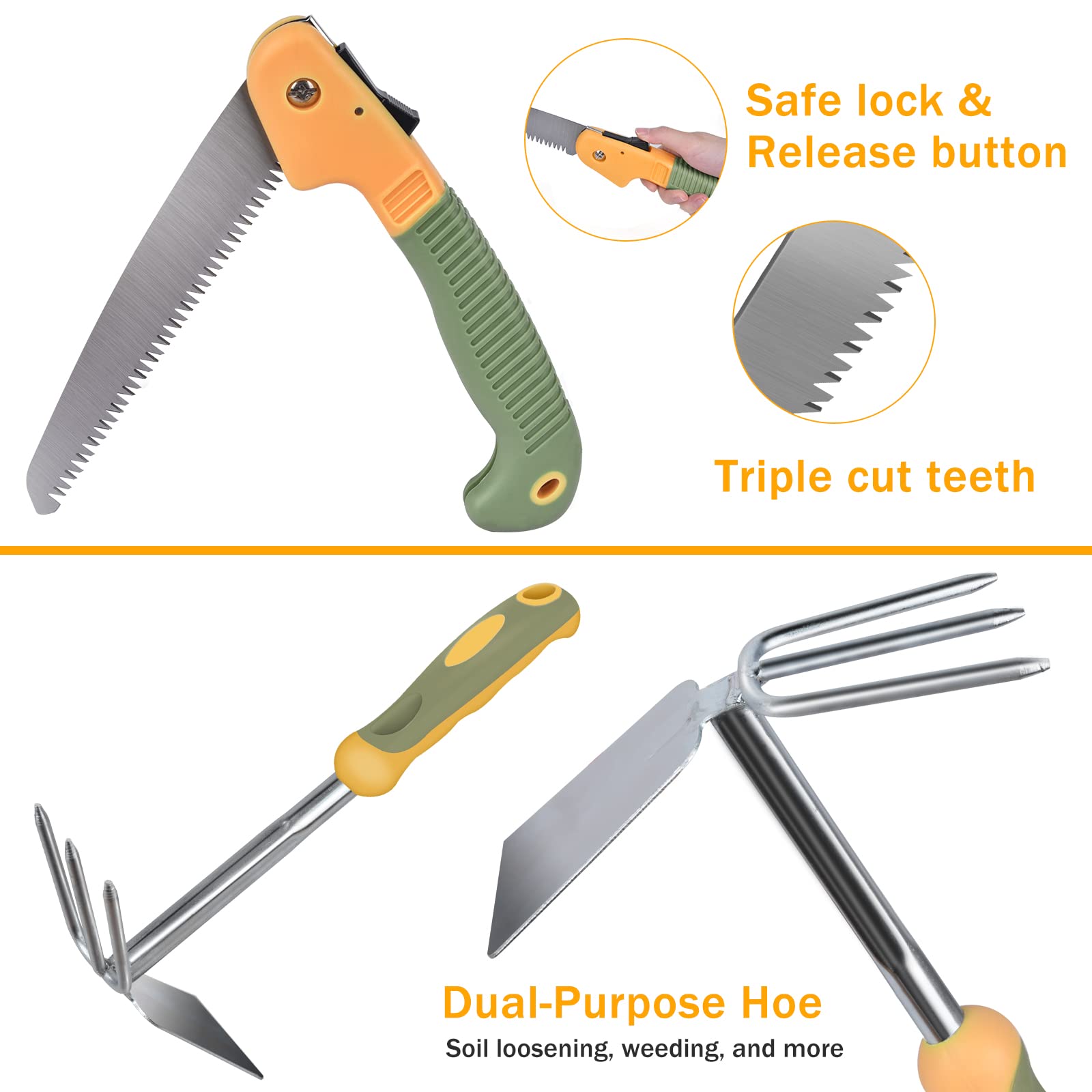 WisaKey transplanter trowel blade detail showing durable stainless steel edge