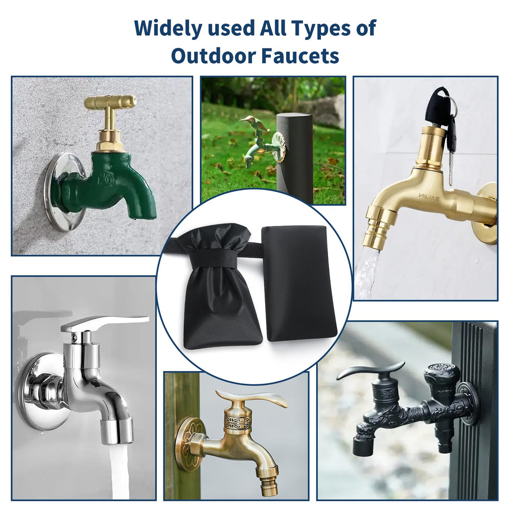 WISDOM RISING FLOURISH in garden scene safeguarding faucets from sun and rain