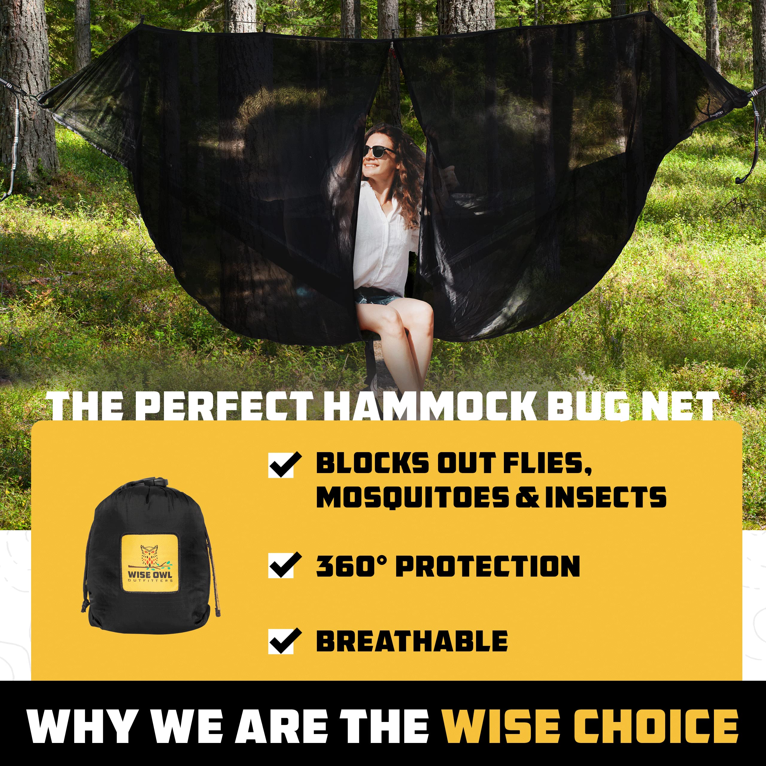 Wise Owl Outfitters double-sided zipper detail for quick access and durability
