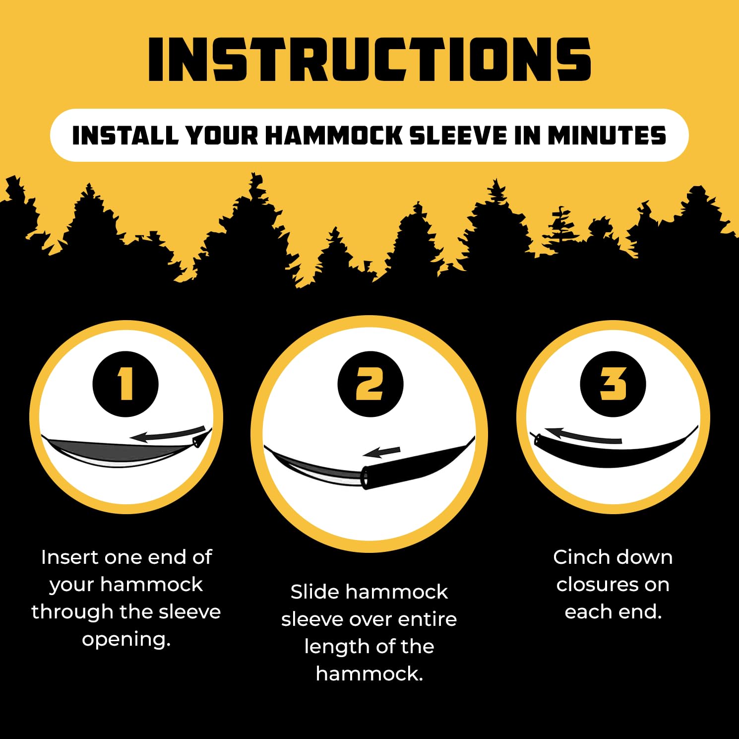 Wise Owl Outfitters hammock sleeve in use during rain protecting hammock from moisture