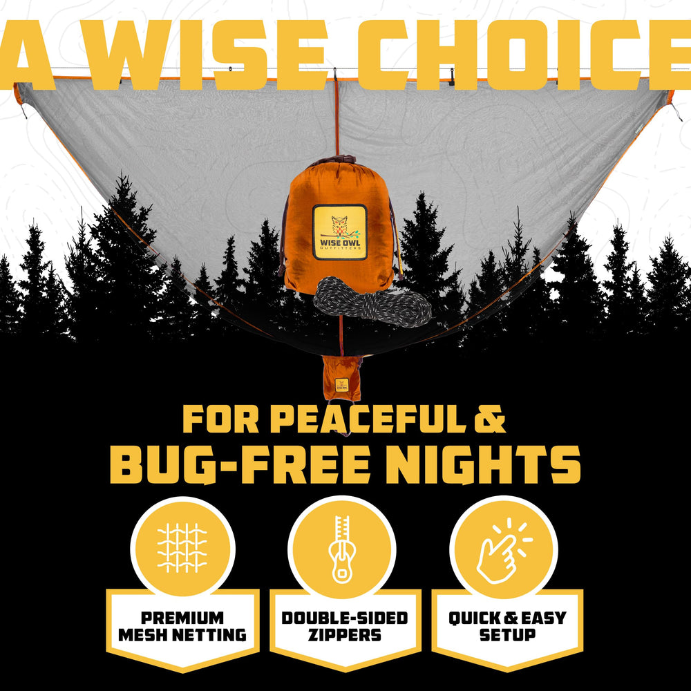 Wise Owl Outfitters detalle de la malla fina que bloquea insectos pequeños