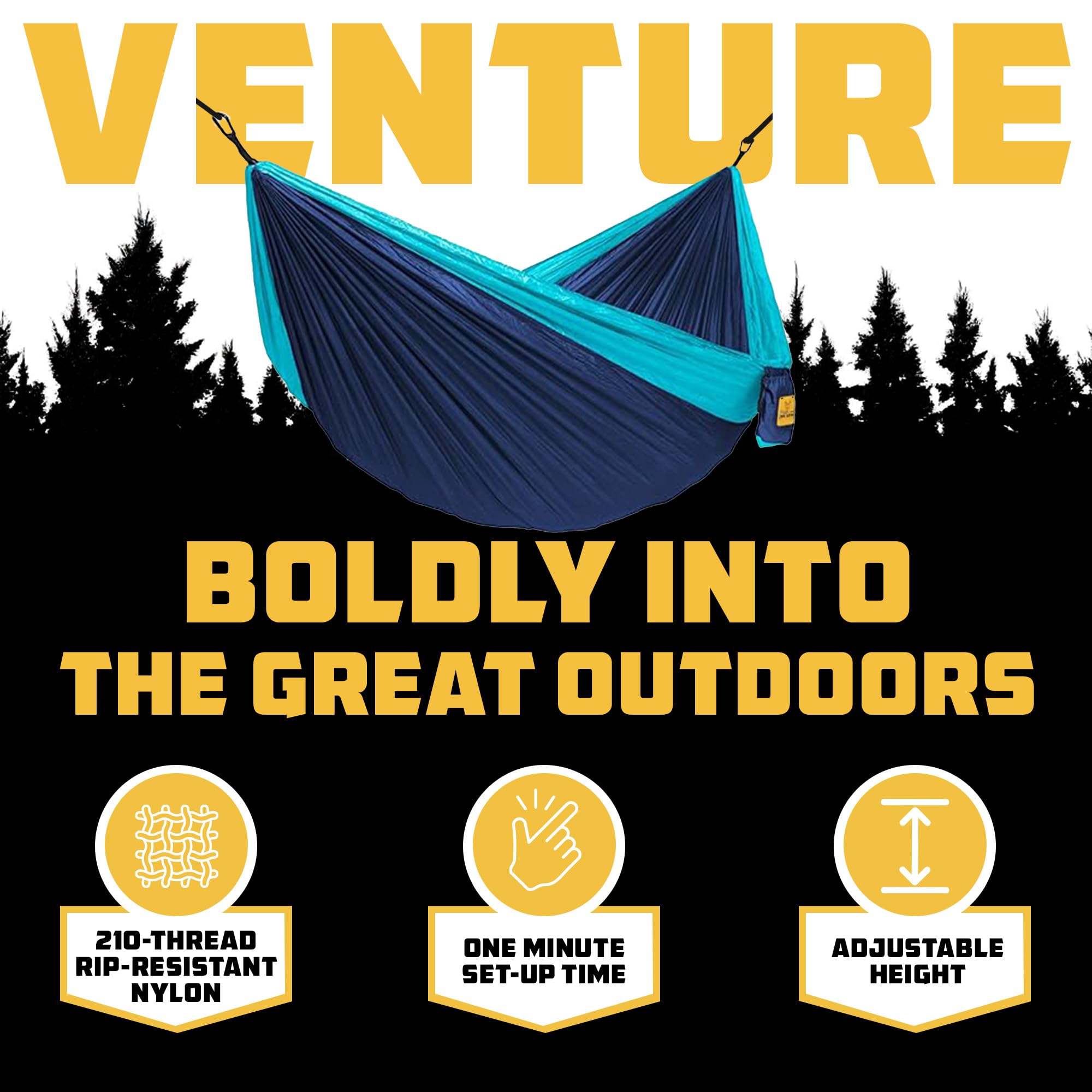 Wise Owl Outfitters hammock close stitching detail proving durable seams