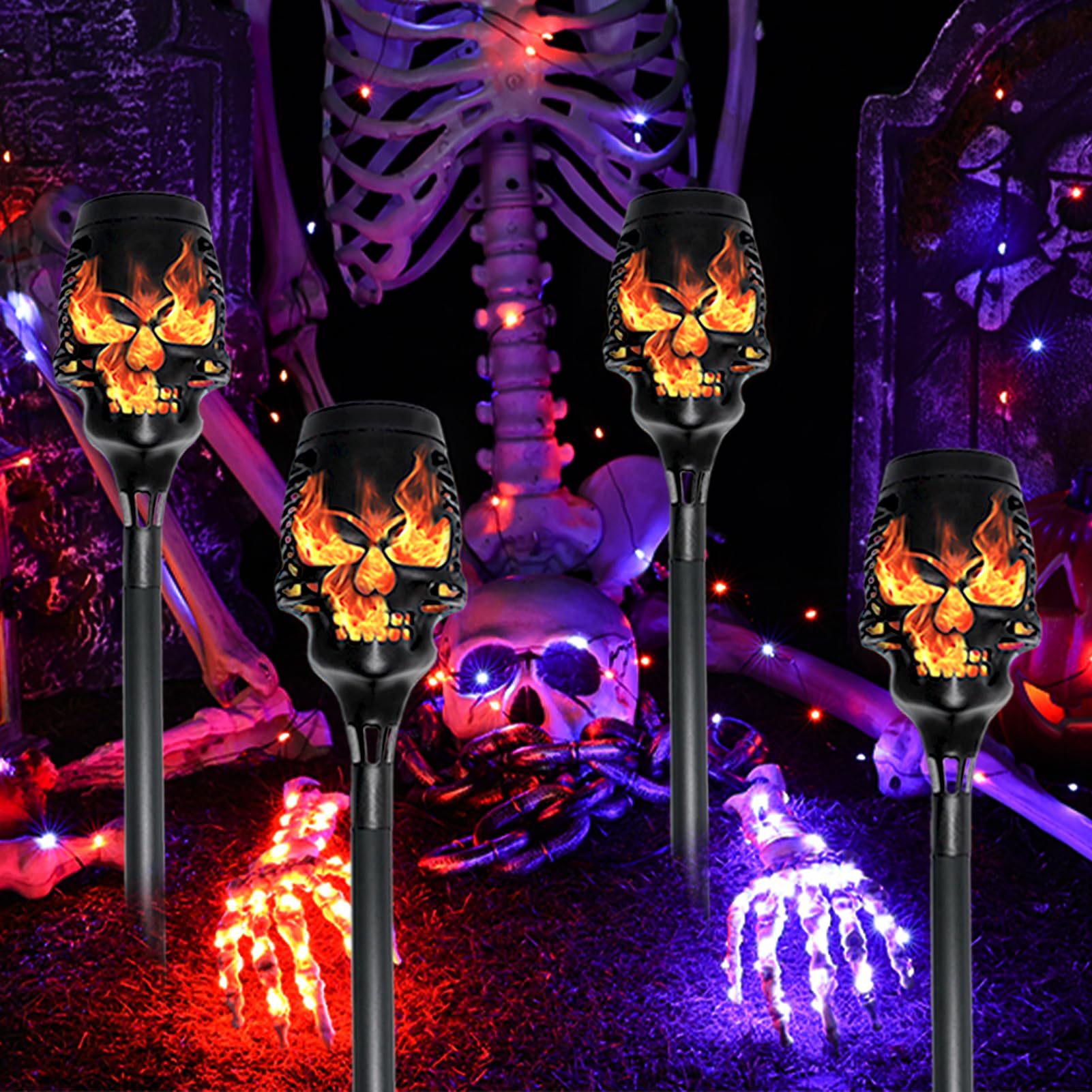 WISEgham lights in rainy weather highlighting IP65 waterproof benefit