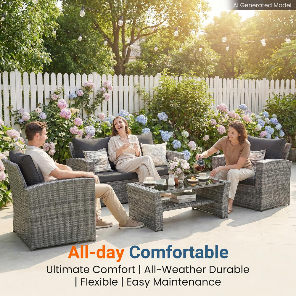 Wisteria Lane tempered glass coffee table top displaying heat-resistant surface for hot drinks