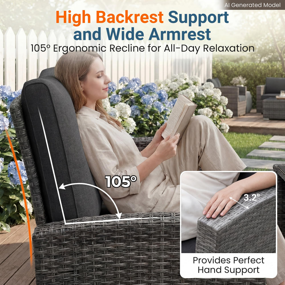 Wisteria Lane under-table double-layer shelf showing organized storage for cushions or magazines