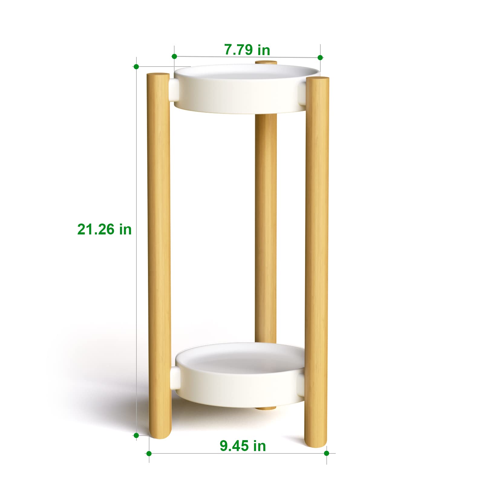 Wisuce plant stand on balcony creating a natural decorative focal point