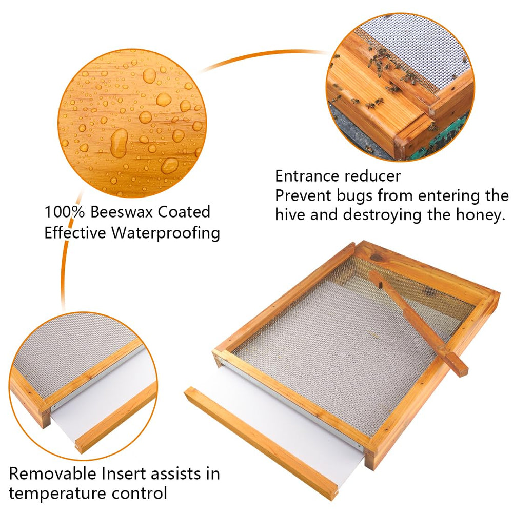 witbee close-up of woven wire mesh providing ventilation and debris exit