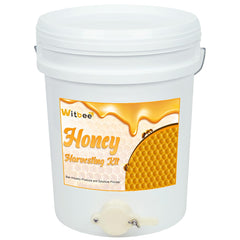 witbee front view of bucket showing lid and capacity for clean storage