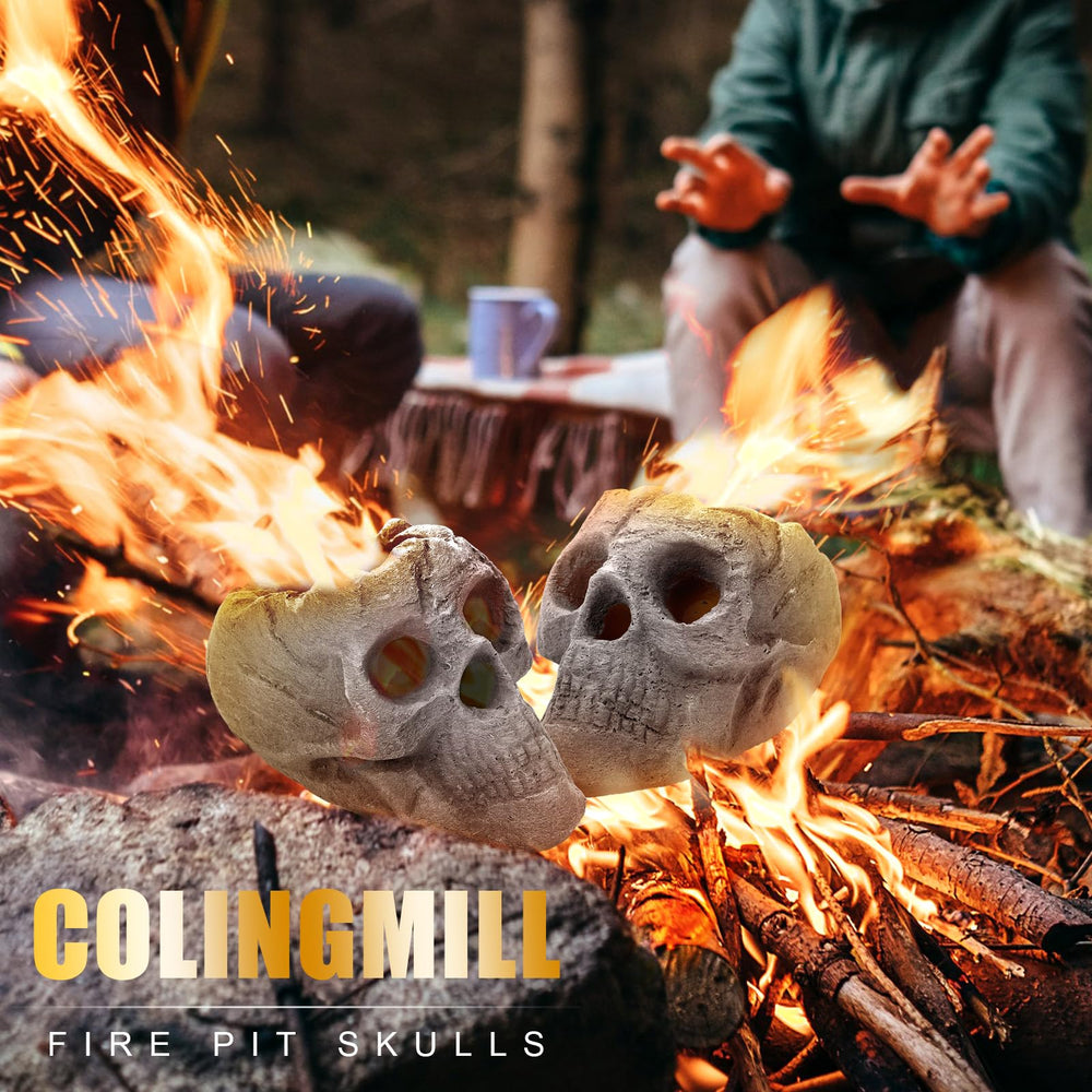Wiwiqing skulls on a mantel showing versatile decor use for seasonal displays