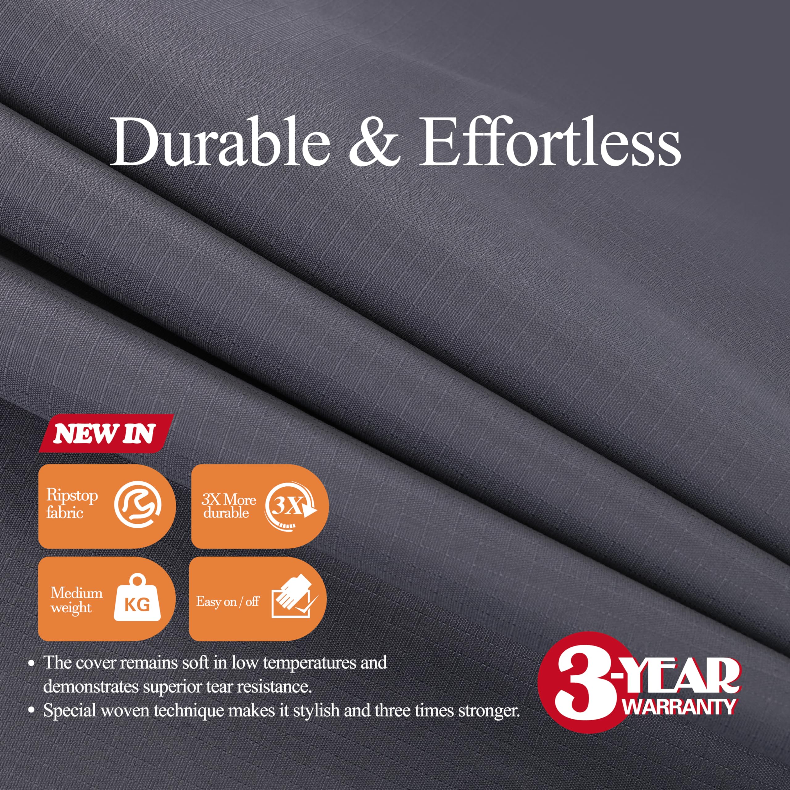 WJ-X3 close-up of ripstop PU fabric highlighting tear resistance