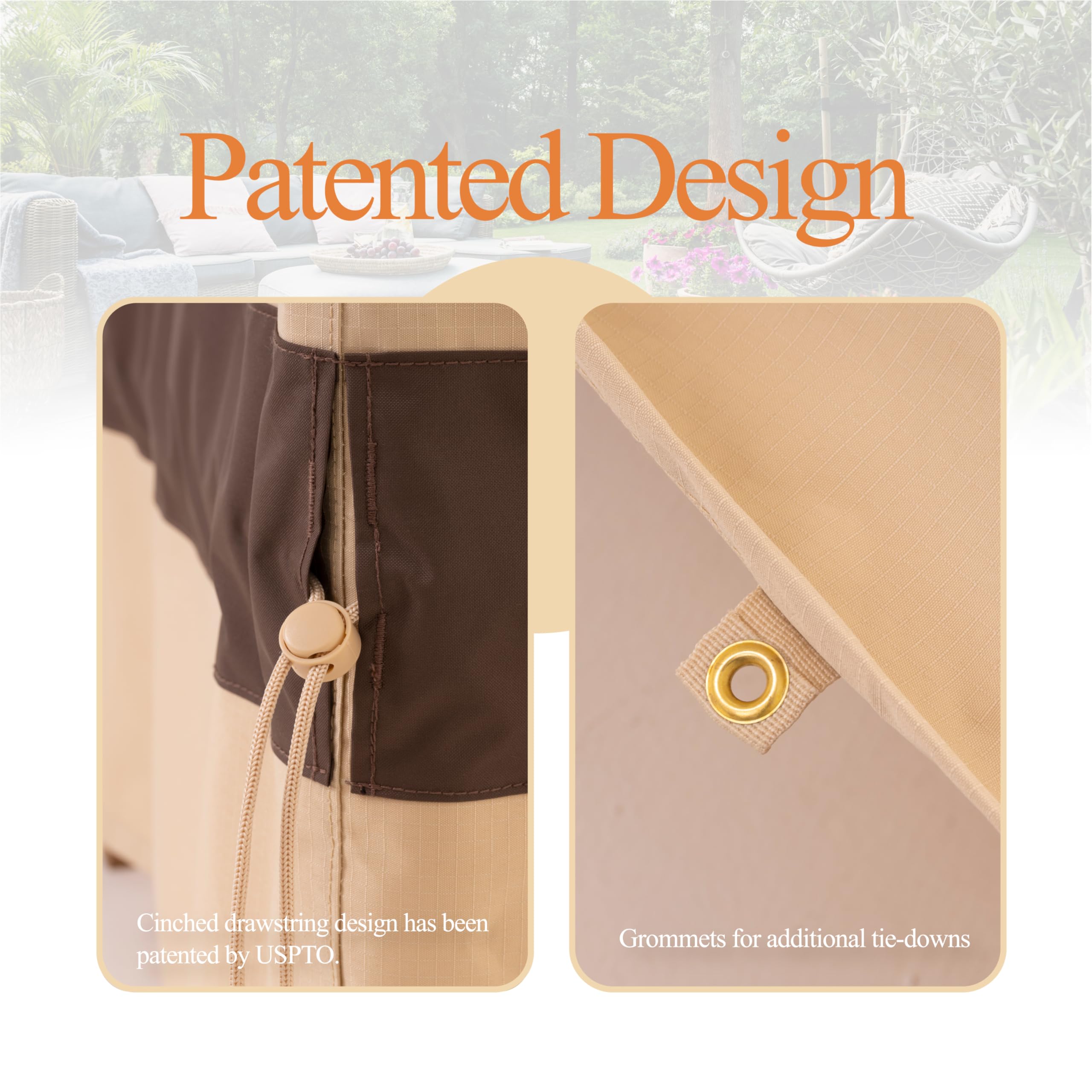 WJ-X3 corner strap with click-close buckle securing cover against wind