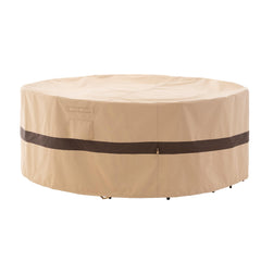 WJ-X3 front view showing full beige and coffee cover protecting round table