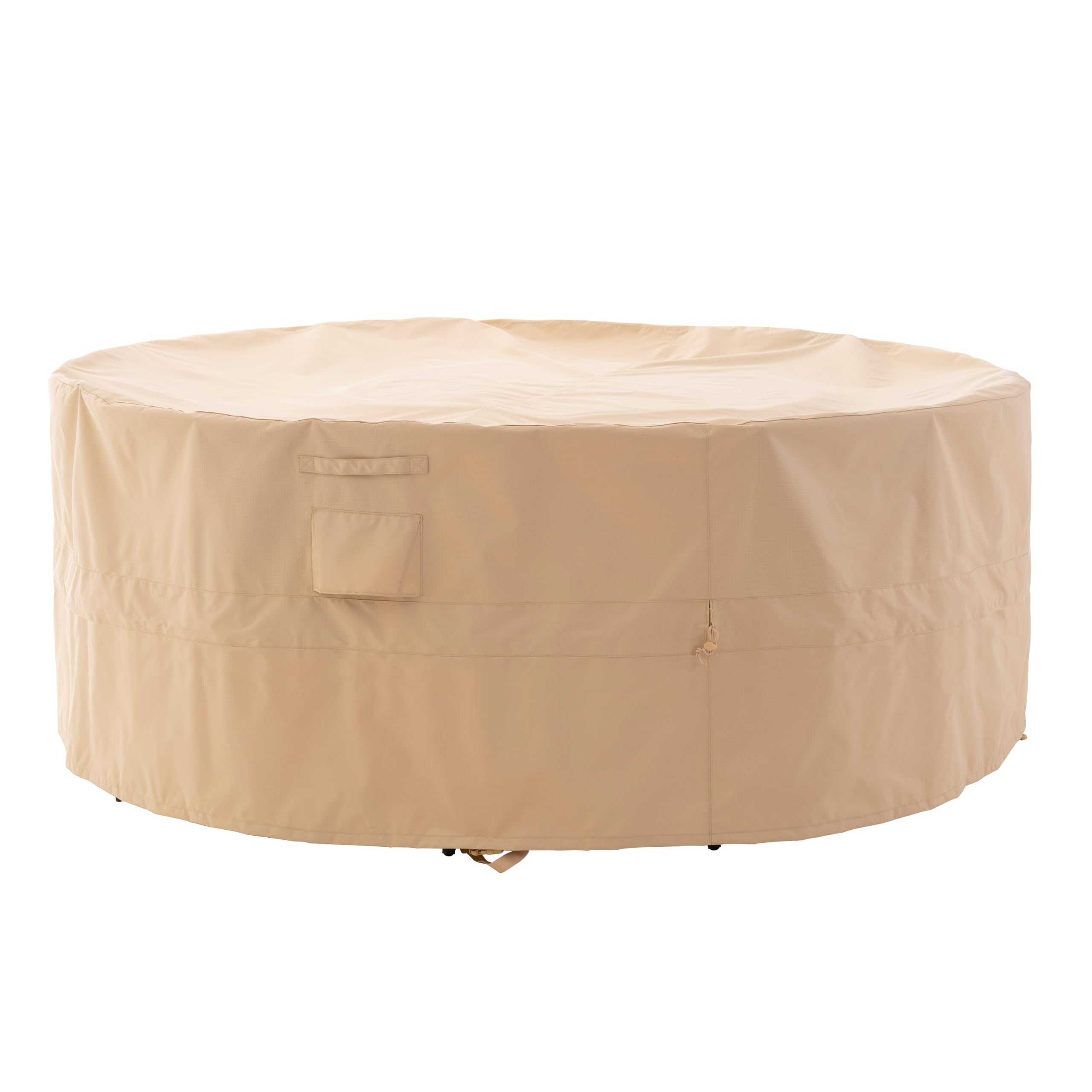 WJ-X3 front view of beige round cover showing full protection benefit