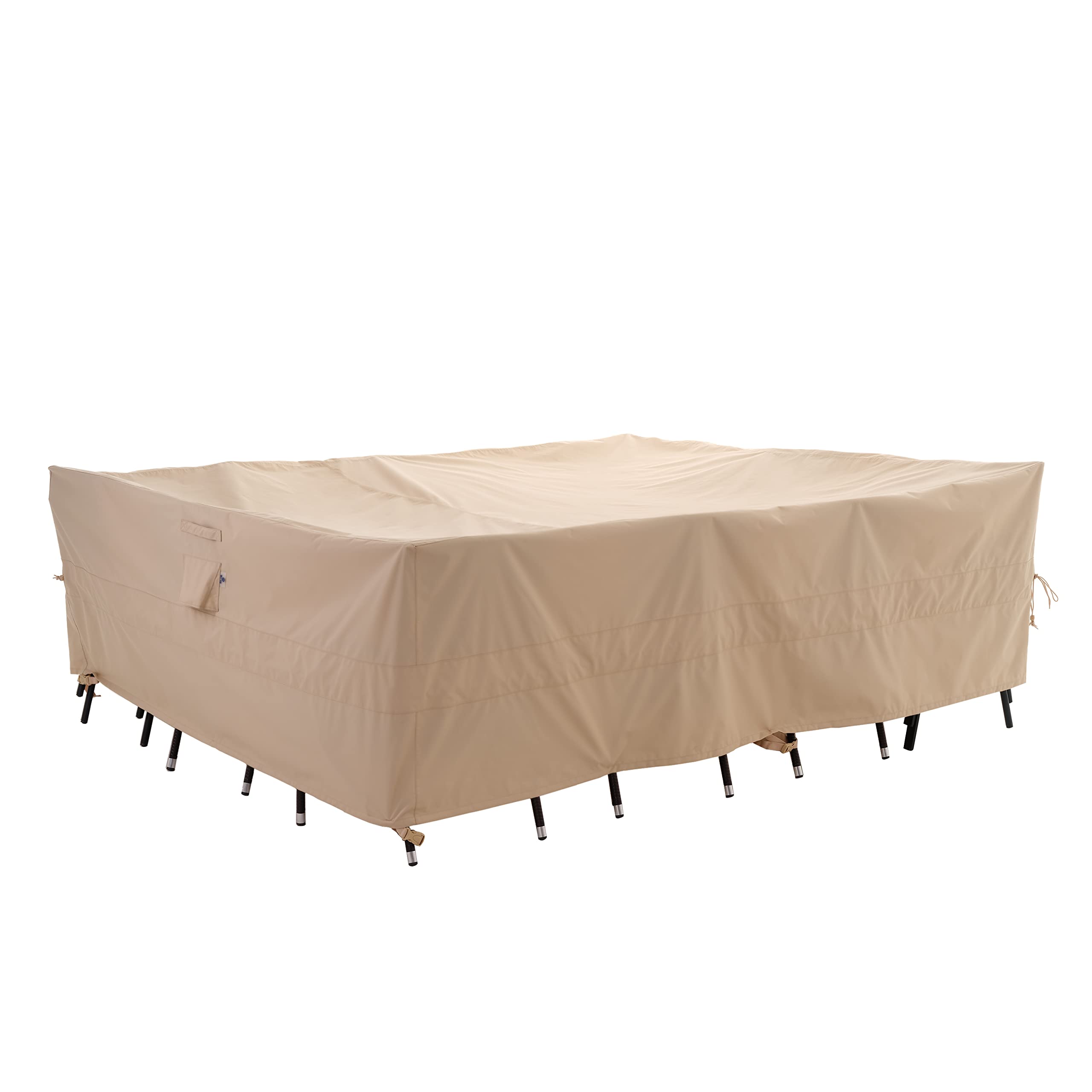 WJ-X3 front view showing full cover protecting patio furniture and weather resistance